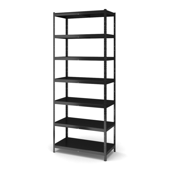 Стелаж металевий 300х120х60 см ЧОРНИЙ 7 полиць із металу ХАРДІ-ПРО-6273 для дому, магазину, складу -
                                                        Фото 2