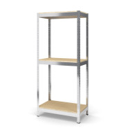 Стелаж металевий 300х90х70 см ЦИНК 3 полиці із ДСП ХАРДІ-ПРО-15179 для дому, магазину, складу