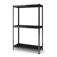 Стеллаж металлический 180х110х30 см ЧЕРНЫЙ 3 полки из металла ХАРДИ-ПРО-10564 для дома, магазина, склада