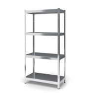 Стеллаж металлический 150х120х60 см ЦИНК 4 полки из металла ХАРДИ-ПРО-6741 для дома, магазина, склада