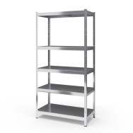 Стеллаж металлический 300х120х50 см ЦИНК 5 полок из металла ХАРДИ-ПРО-8059 для дома, магазина, склада