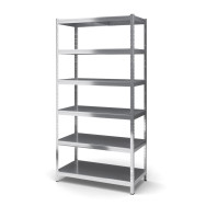 Стеллаж металлический 180х110х30 см ЦИНК 6 полок из металла ХАРДИ-ПРО-1597 для дома, магазина, склада