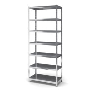 Стелаж металевий 250х60х60 см ЦИНК 7 полиць із металу ХАРДІ-ПРО-2037 для дому, магазину, складу