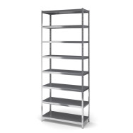 Стеллаж металлический 280х90х30 см ЦИНК 8 полок из металла ХАРДИ-ПРО-7720 для дома, магазина, склада Стеллаж металлический 280х90х30 см ЦИНК 8 полок из металла ХАРДИ-ПРО-7720 для дома, магазина, склада