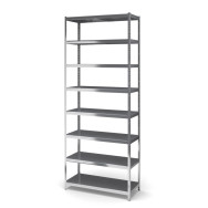 Стеллаж металлический 300х120х50 см ЦИНК 8 полок из металла ХАРДИ-ПРО-2680 для дома, магазина, склада