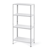 Стелаж металевий 150х75х30 см БІЛИЙ 4 полиці МІА-113 на кухню, у ванну, для квітів