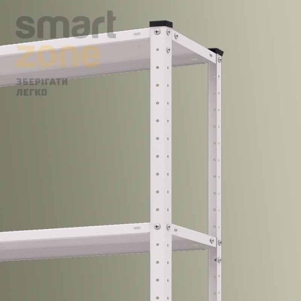 Стелаж металевий 185х95х45 см БІЛИЙ 5 полиць РІОЛА-110 на кухню, у ванну, для квітів -
                                                        Фото 3