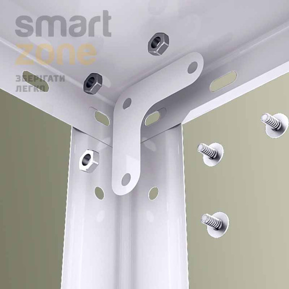 Стелаж металевий 185х95х45 см БІЛИЙ 5 полиць РІОЛА-110 на кухню, у ванну, для квітів -
                                                        Фото 5