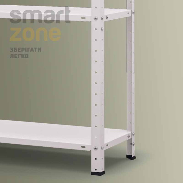 Стелаж металевий 185х95х45 см БІЛИЙ 5 полиць РІОЛА-110 на кухню, у ванну, для квітів -
                                                        Фото 6