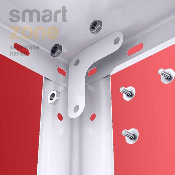 Стеллаж металлический 185х95х35 см БЕЛЫЙ 5 полок РИОЛА-88 на кухню, в ванную, для цветов -
                                                        Фото 4